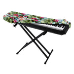Vintage Cactus And Flower Print Piano Keyboard Cover