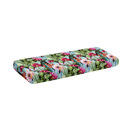 Vintage Cactus And Flower Print Piano Keyboard Cover
