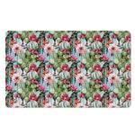 Vintage Cactus And Flower Print Polyester Doormat