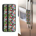 Vintage Cactus And Flower Print Refrigerator Handle Covers