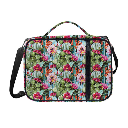 Vintage Cactus And Flower Print Shoulder Strap Bible Bag