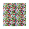Vintage Cactus And Flower Print Silk Bandana