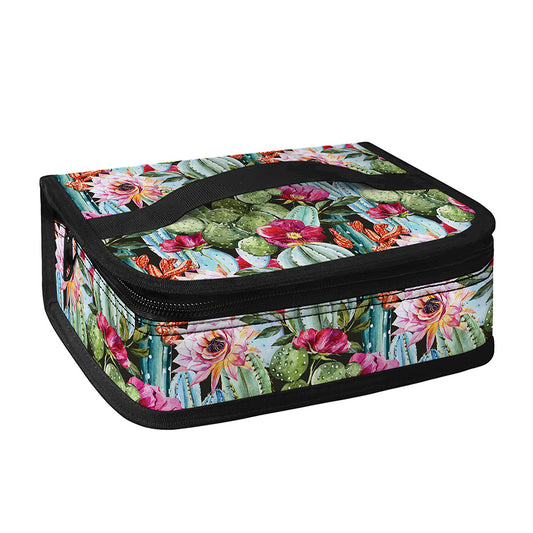 Vintage Cactus And Flower Print Small Lunch Bag