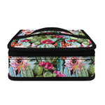 Vintage Cactus And Flower Print Small Lunch Bag