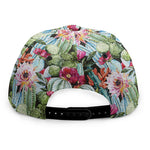 Vintage Cactus And Flower Print Snapback Cap