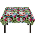 Vintage Cactus And Flower Print Tablecloth