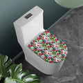Vintage Cactus And Flower Print Toilet Lid Cover