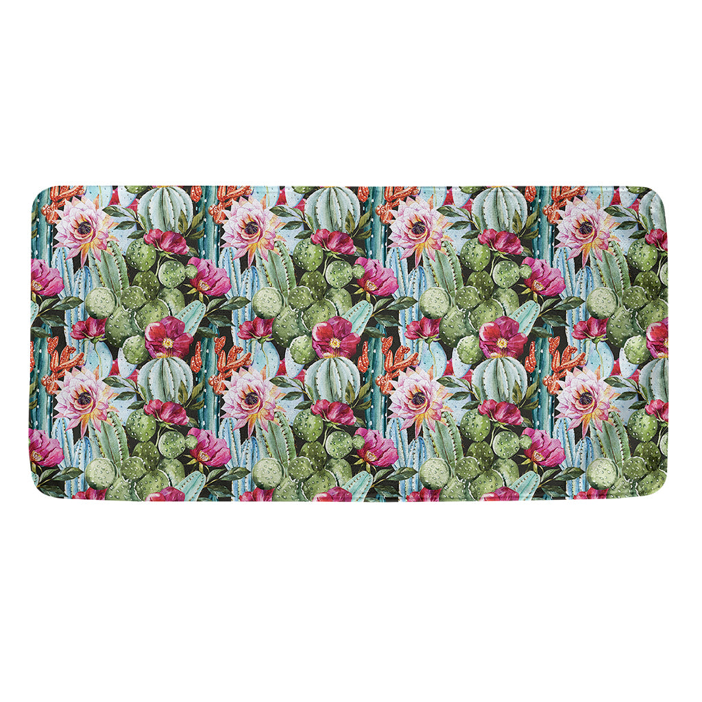 Vintage Cactus And Flower Print Towel