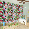 Vintage Cactus And Flower Print Wall Sticker