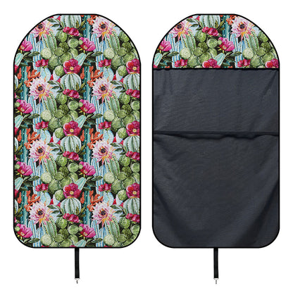 Vintage Cactus And Flower Print Waterproof Car Seat Cover