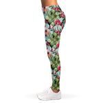 Vintage Cactus And Flower Print Women's Leggings