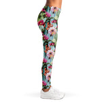 Vintage Cactus And Flower Print Women's Leggings