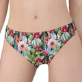 Vintage Cactus And Flower Print Women's Panties