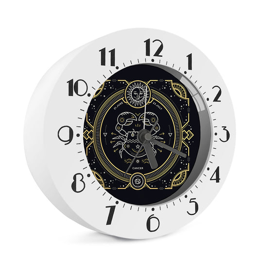 Vintage Cancer Zodiac Sign Print Alarm Clock