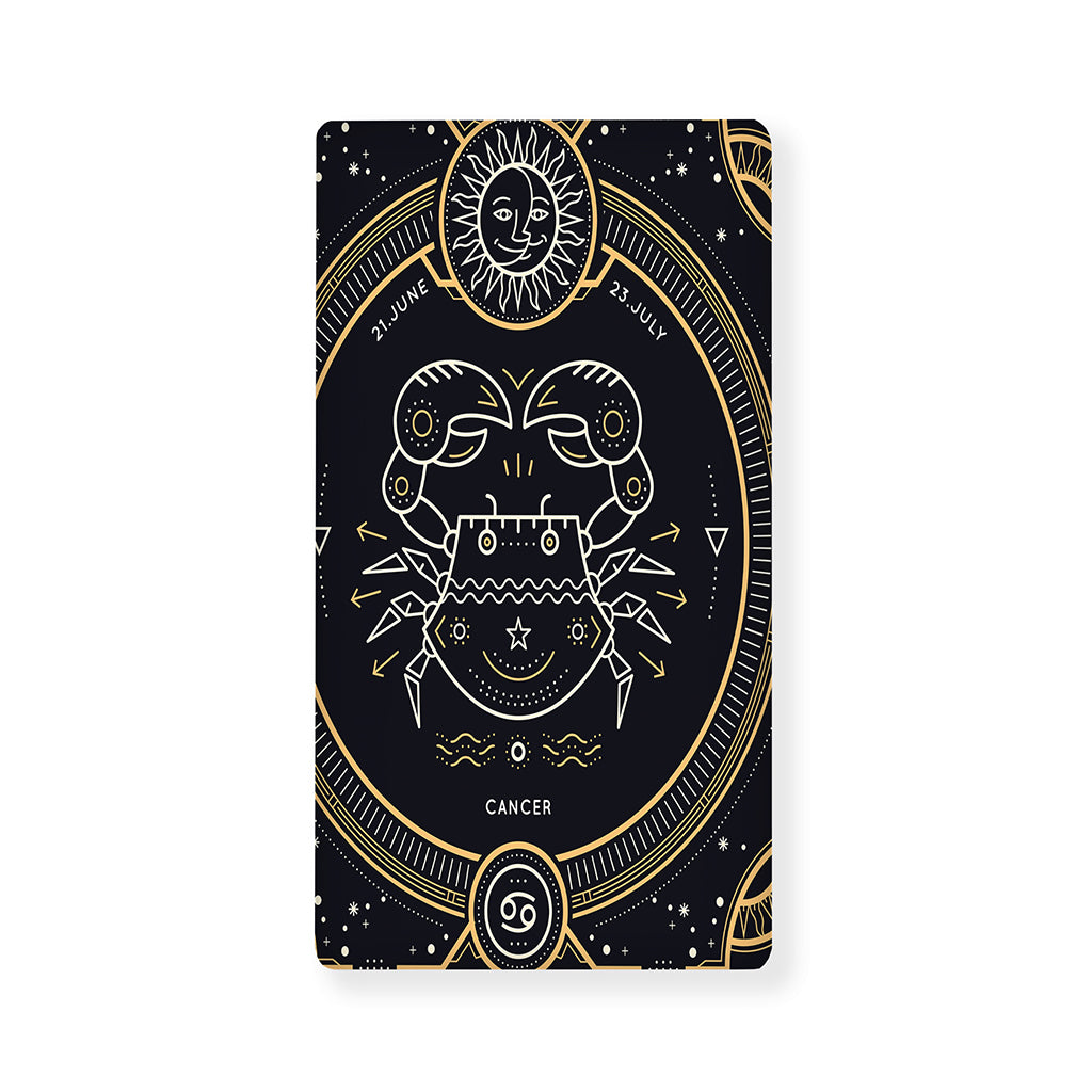 Vintage Cancer Zodiac Sign Print Baby Crib Sheet