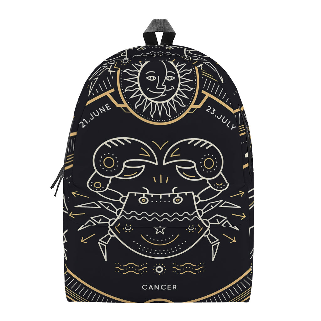 Vintage Cancer Zodiac Sign Print Backpack