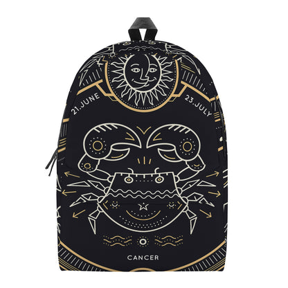 Vintage Cancer Zodiac Sign Print Backpack