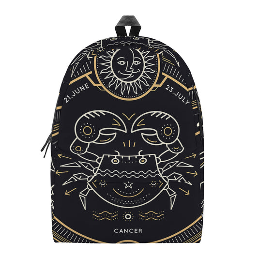 Vintage Cancer Zodiac Sign Print Backpack