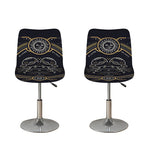 Vintage Cancer Zodiac Sign Print Bar Stool Covers
