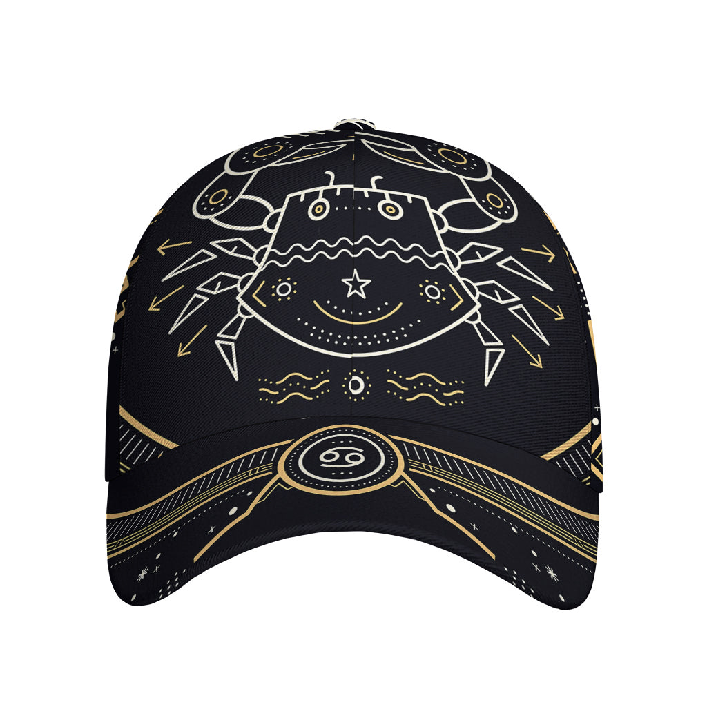 Vintage Cancer Zodiac Sign Print Baseball Cap