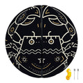 Vintage Cancer Zodiac Sign Print Basketball