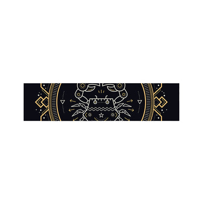 Vintage Cancer Zodiac Sign Print Bed Runner