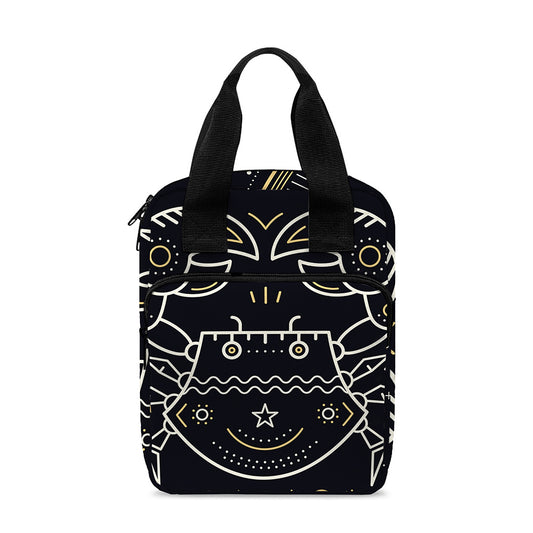 Vintage Cancer Zodiac Sign Print Bible Tote Bag