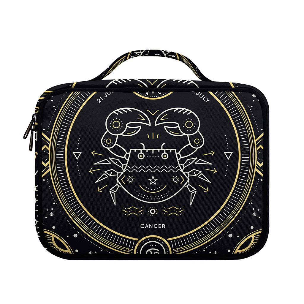 Vintage Cancer Zodiac Sign Print Briefcase Bible Bag