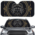 Vintage Cancer Zodiac Sign Print Car Windshield Sun Shade