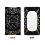Vintage Cancer Zodiac Sign Print Changing Pad Cover