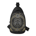 Vintage Cancer Zodiac Sign Print Sling Bag
