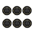 Vintage Cancer Zodiac Sign Print Coaster Set