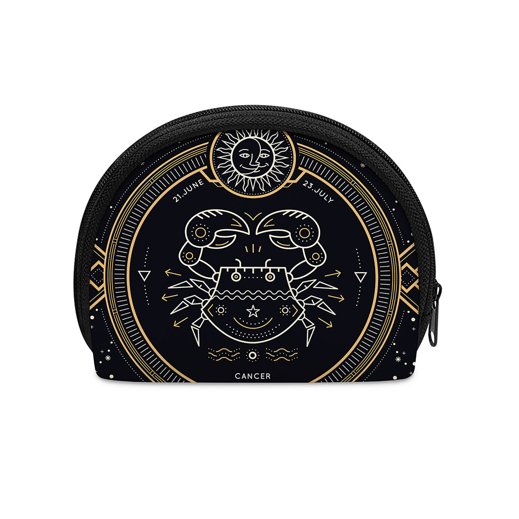 Vintage Cancer Zodiac Sign Print Coin Purse