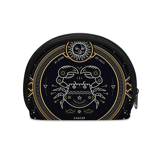 Vintage Cancer Zodiac Sign Print Coin Purse