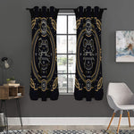 Vintage Cancer Zodiac Sign Print Curtain