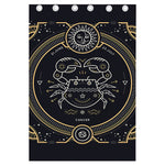 Vintage Cancer Zodiac Sign Print Curtain