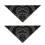 Vintage Cancer Zodiac Sign Print Dog Bandana