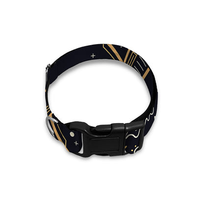 Vintage Cancer Zodiac Sign Print Dog Collar