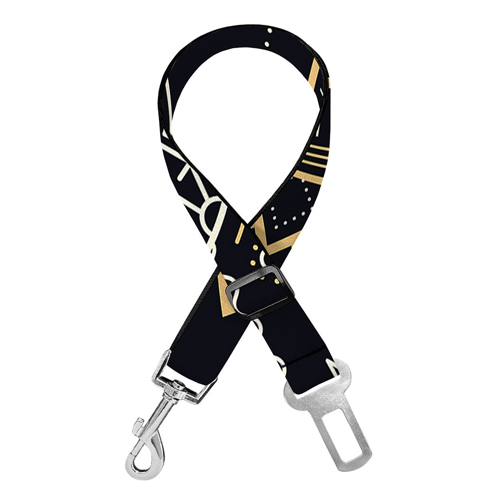 Vintage Cancer Zodiac Sign Print Dog Seat Belt