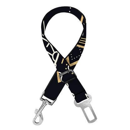 Vintage Cancer Zodiac Sign Print Dog Seat Belt