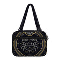 Vintage Cancer Zodiac Sign Print Double Strap Bible Bag