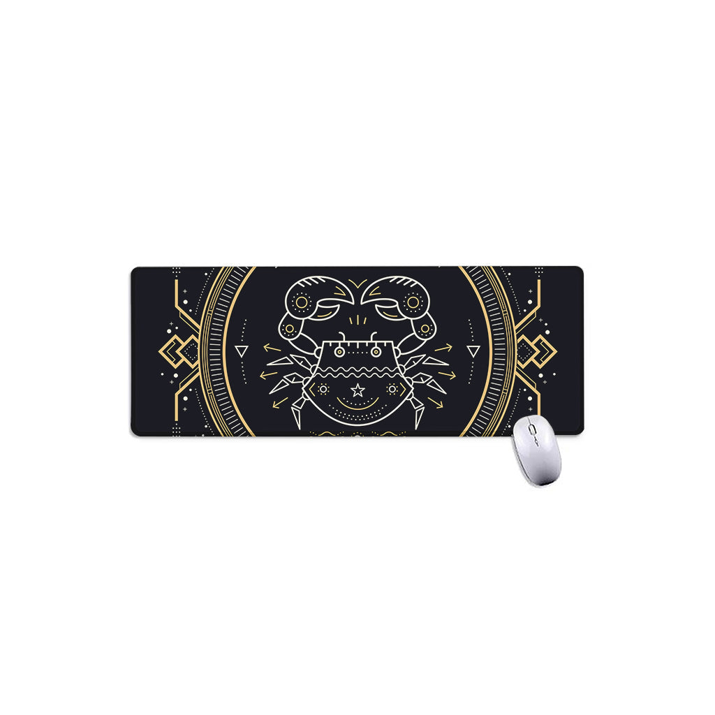 Vintage Cancer Zodiac Sign Print Extended Mouse Pad