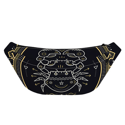 Vintage Cancer Zodiac Sign Print Fanny Pack