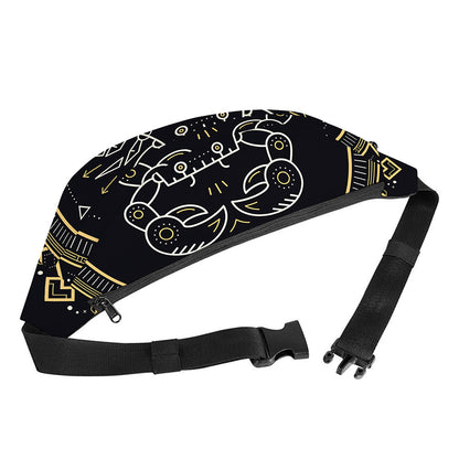 Vintage Cancer Zodiac Sign Print Fanny Pack