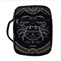 Vintage Cancer Zodiac Sign Print Front Pocket Bible Bag
