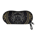 Vintage Cancer Zodiac Sign Print Glasses Case