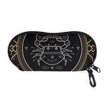 Vintage Cancer Zodiac Sign Print Glasses Case