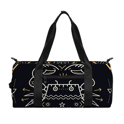 Vintage Cancer Zodiac Sign Print Gym Bag