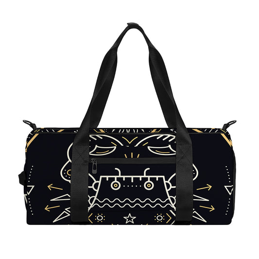 Vintage Cancer Zodiac Sign Print Gym Bag