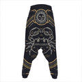 Vintage Cancer Zodiac Sign Print Hammer Pants